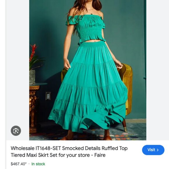 Crop Top and Maxi Skirt Set - Picture 14 of 14